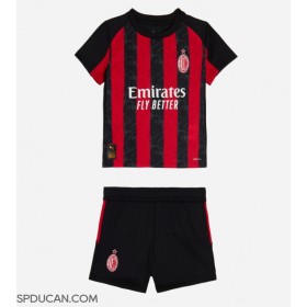 Dječji Nogometni Dres AC Milan Theo Hernandez #19 Domaci 2025-26 Kratak Rukav (+ Kratke hlače)